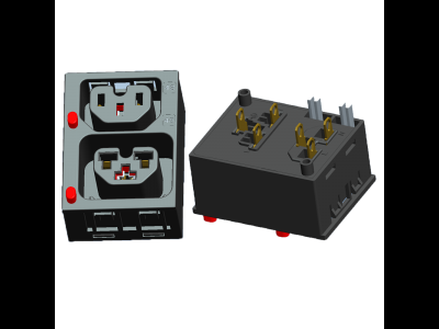 C39兩防按鍵防脫帶燈插座
